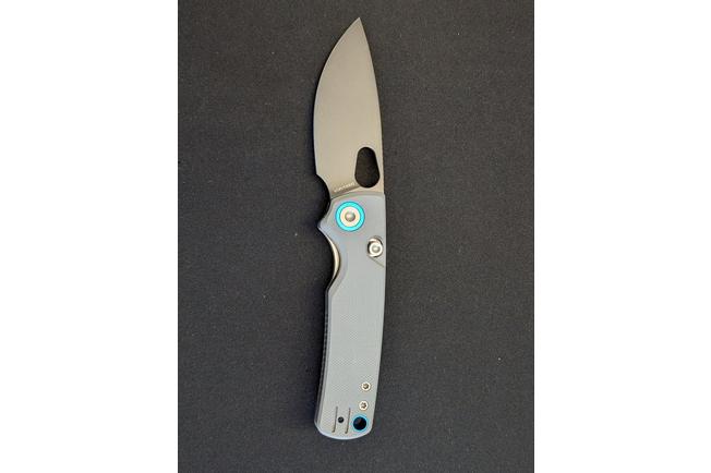 Afbeelding voor Vosteed Porcupine A2607 Gray PVD 14C28N, Gray G10, zakmes, Yue Dong design