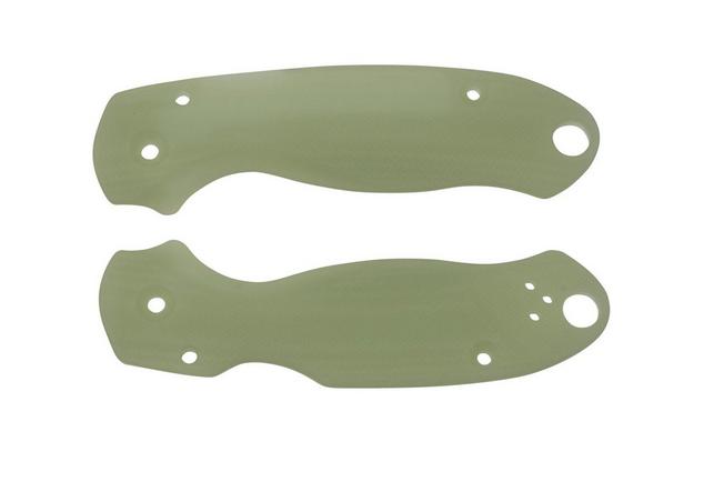 Image pour Flytanium Spyderco Para 3 Scales, Lotus Jade G10, plaquettes de manche