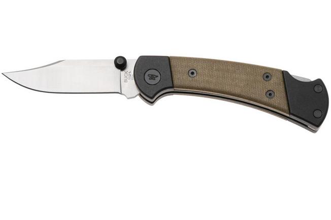 Image for Buck 112 Ranger Sport Pro Green Micarta 112GRS5 pocket knife
