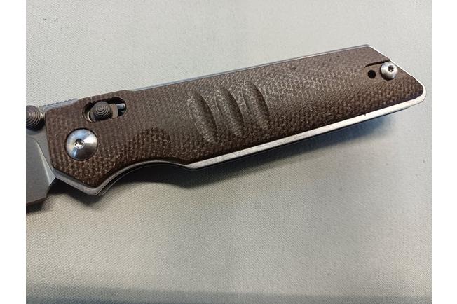 Image pour Real Steel Sacra, 7711N Natural Micarta, Stonewashed K110 couteau de poche