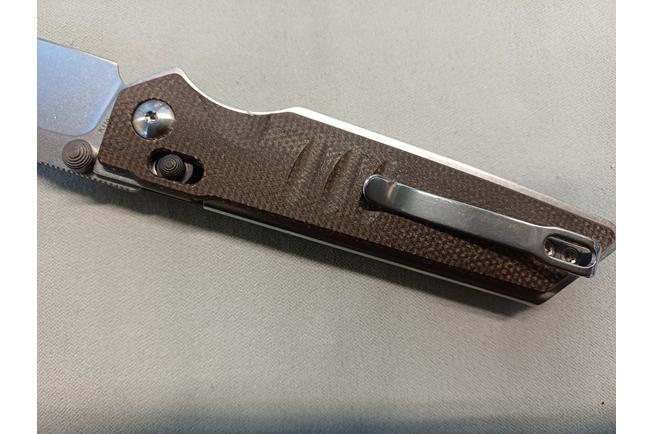 Image pour Real Steel Sacra, 7711N Natural Micarta, Stonewashed K110 couteau de poche