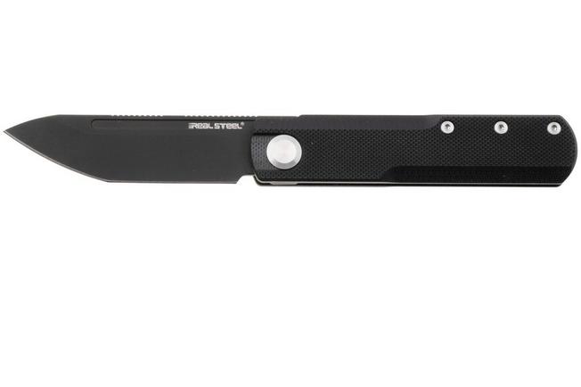 Image pour Real Steel G-Tanto EDC 7801SB PVD Nitro-V, Black G10, couteau de poche slipjoint, Ostap Hel design