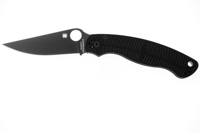 Obraz dla Nóż składany Spyderco Military 2 Salt Black DLC CPM MagnaCut C36GMCBKP2 Black G10