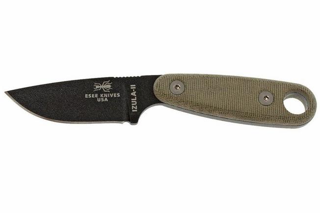 Image pour ESEE Izula II black IZULA-II-B couteau de survie avec étui noir + clip ceinture