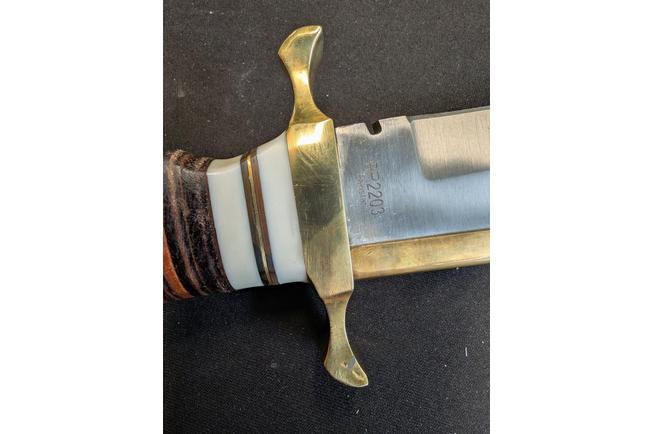 Image pour Rough Ryder Stacked Leather Bowie RR2203 couteau fixe