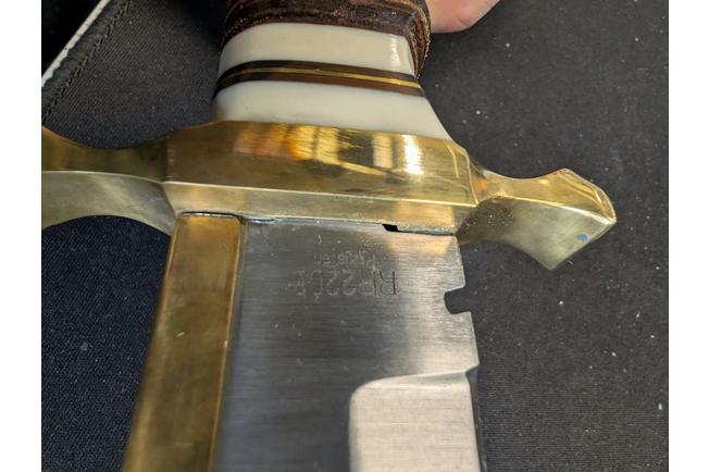 Image pour Rough Ryder Stacked Leather Bowie RR2203 couteau fixe
