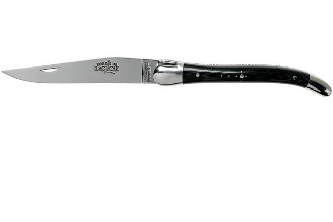 Image for Forge de Laguiole 129INTCNOIBRI 9cm, black micarta, laguiole knife
