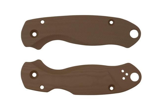 Image pour Flytanium Spyderco Para 3 Scales, Lotus Earth Brown G10, plaquettes de manche