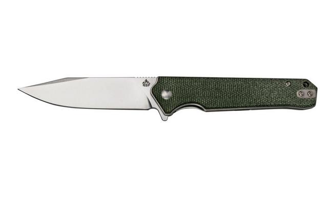 Afbeelding voor QSP Knife Mamba V2 QS111-I1 Satin, Green Micarta zakmes