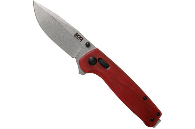 Image for SOG Terminus XR G10 Crimson, TM1023 pocket knife