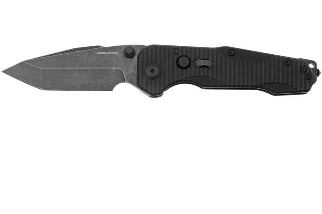 Image for Real Steel Evolution Ironclad 7912BB, Blackwashed D2 Tanto, Black G10, pocket knife, Carson Huang design