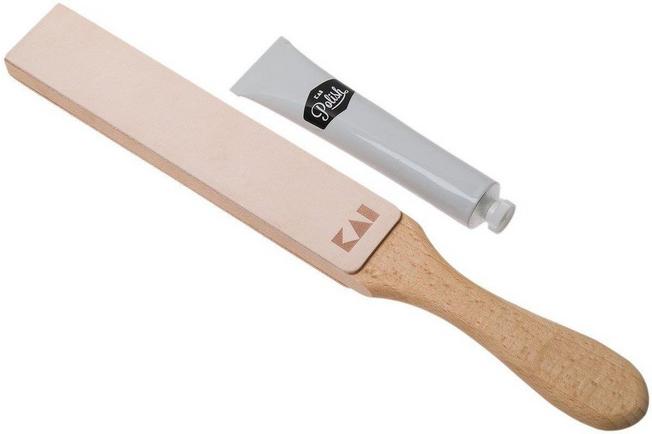 Image pour Kai Polishing Strop Set, stropping paddle + pâte à polir
