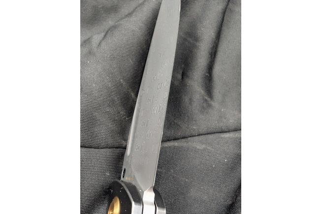 Image pour Kansept Hinterland K1057A3 Damascus, Blackwashed Titanium, Copper Carbon Fiber, couteau de poche, Morgan Koens design