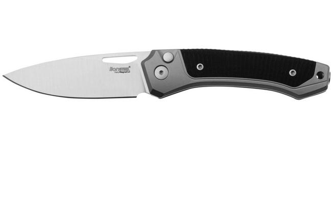 Image pour LionSteel Twain TW-GY-GBK Titanium, Black G10, couteau de poche, Gianni Pauletta design