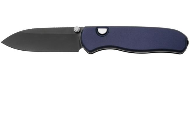 Bild für Kizer Drop Bear Zero Ki3619BDA2 Matte DLC Ultra M390, Dark Blue Aluminium, Taschenmesser, Azo Design