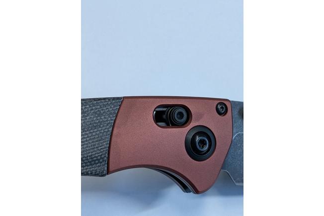 Bild für Benchmade Crooked River 15080BK-04 Blackwashed Magnacut, Burnt Copper Aluminum Black Micarta, Taschenmesser