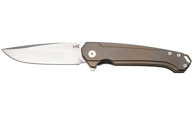 Image for MK Knives & Tools Ingeni Vanguard 01F-FP002 Satin CPM S90V, Bronze Anodized Titanium, pocket knife