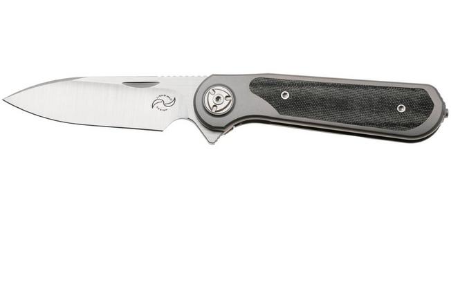 Image for Liong Mah Zulu Black Canvas Micarta pocket knife