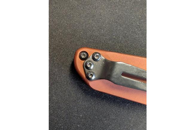 Image pour Benchmade 940BK-03 Osborne, DLC Battlewash CPM MagnaCut, Burnt Copper Aluminum couteau de poche, Warren Osborne design