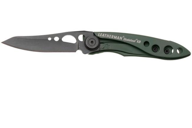 Afbeelding voor Leatherman Skeletool Knife KB 833161 Black Oxide 420HC, OD Green, zakmes