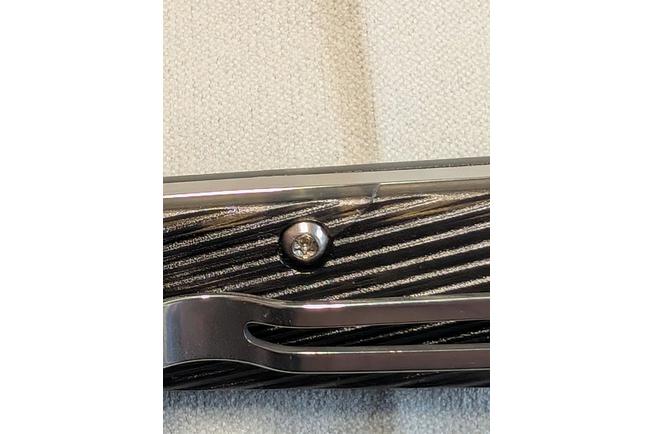 Afbeelding voor Real Steel Barlow RB1, 8042B Clippoint 12C27, Black PC, slipjoint zakmes