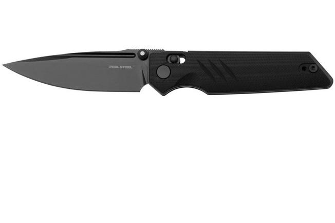 Bild für Real Steel Sacra Pro 7714BB PVD Böhler K110, Black G10, Taschenmesser