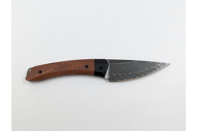 Imagen para Kizer Momo Fix 3 1124A1 Acid-Washed Takefu VG-10 Damascus, Mkuruti G10, cuchillo fijo