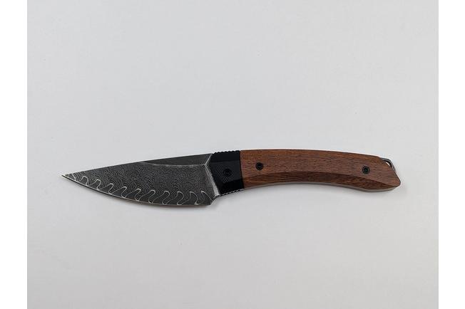 Imagen para Kizer Momo Fix 3 1124A1 Acid-Washed Takefu VG-10 Damascus, Mkuruti G10, cuchillo fijo