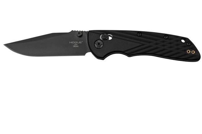 Bild für Hogue Deka 24376, Solid Black Polymer, Magnacut Clippoint, Taschenmesser