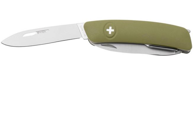 Bild für Swiza D10 R AM, KNR.0146.1050, Olive, Schweizer Taschenmesser, 10 Werkzeuge