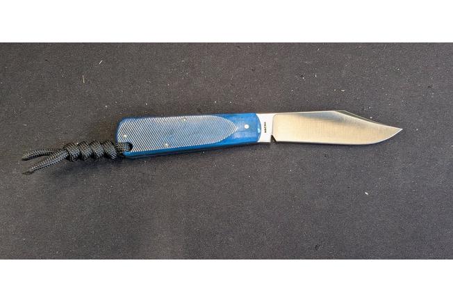 Image pour Jack Wolf Gateway FIXedc GATEW-FX-01-SAW-BLU-BON Satin Sandvik 14C28N, Sawcut Blue Bone, couteau fixe