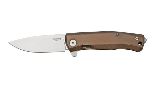 Image pour LionSteel Myto MT01A ES Brown Aluminium, Satin couteau de poche, design Molletta
