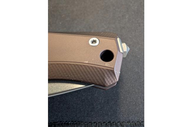 Image pour LionSteel Myto MT01A ES Brown Aluminium, Satin couteau de poche, design Molletta