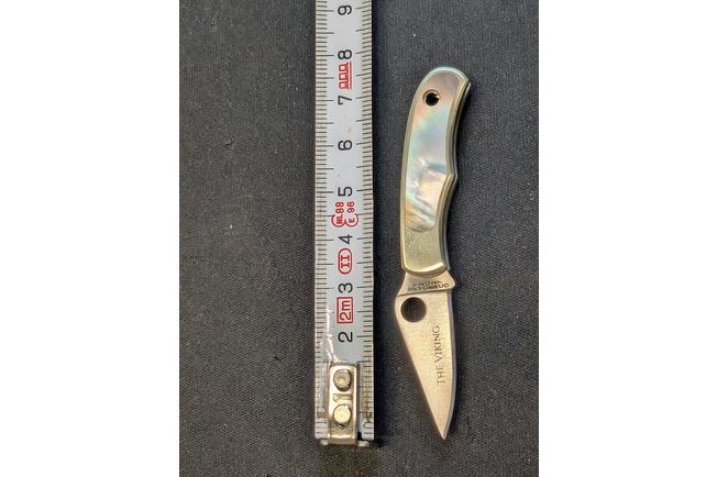 Image pour Spyderco Bug C133AP Satin 12C27, Nickel Silver Abalone, couteau de poche porte-clés