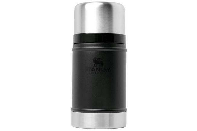 Image for Stanley The Legendary Food Jar 2.0 24oz, Black 10-11350-0031 insulated food jar with screw-top lid and cup, 700 ml