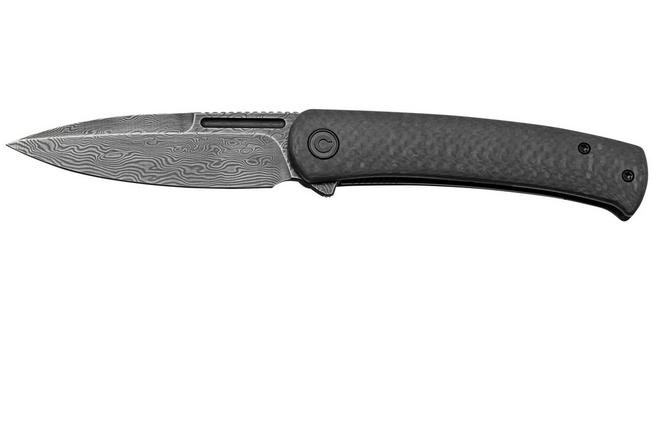 Image for CIVIVI Caetus C21025C-DS1 Twill Carbon Fiber, Damascus Blade, pocket knife