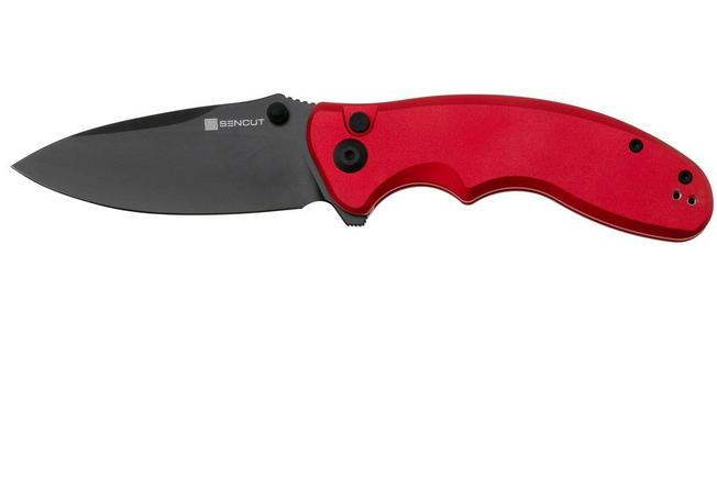 Image for SENCUT Cybrix S23098A-3 Black 9Cr18MoV, Red Aluminium pocket knife