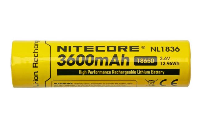 Image pour Nitecore NL1836 batterie rechargeable 18650 Li-ion, 3600 mAh