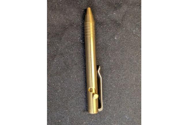 Image pour Big Idea Design Mini Bolt Action Pen MBA-BS Brass, stylo everyday carry