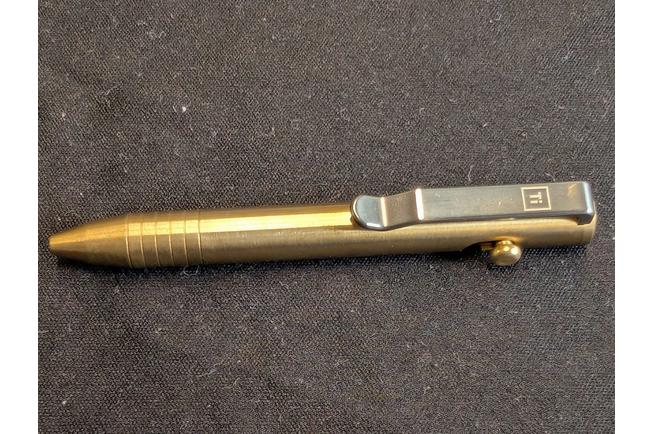 Image pour Big Idea Design Mini Bolt Action Pen MBA-BS Brass, stylo everyday carry