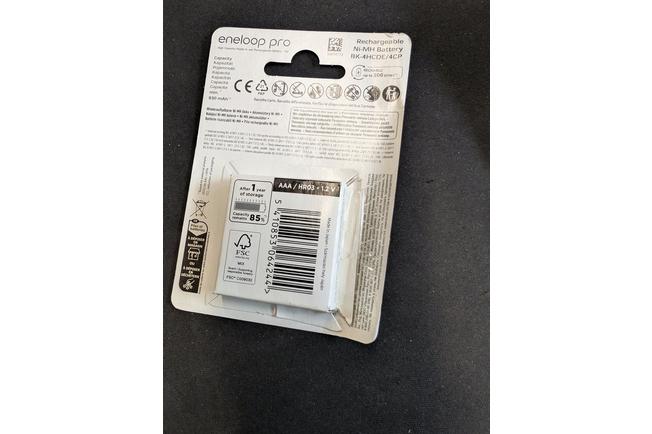 Image pour Panasonic Eneloop Pro 4x piles Ni-MH AAA, 930 mAh
