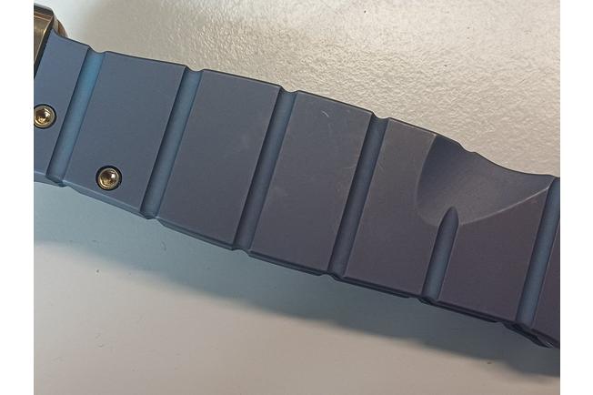 Image pour Medford USMC Fighter Flipper 26-UFF-05 Tumbled S35VN Blade, Blue Titanium Handles, Bronze Hardware and Pommel, couteau de poche