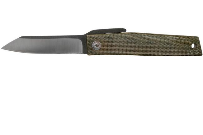 Image pour Ohta FK7 couteau de poche Higonokami, Green Canvas Micarta