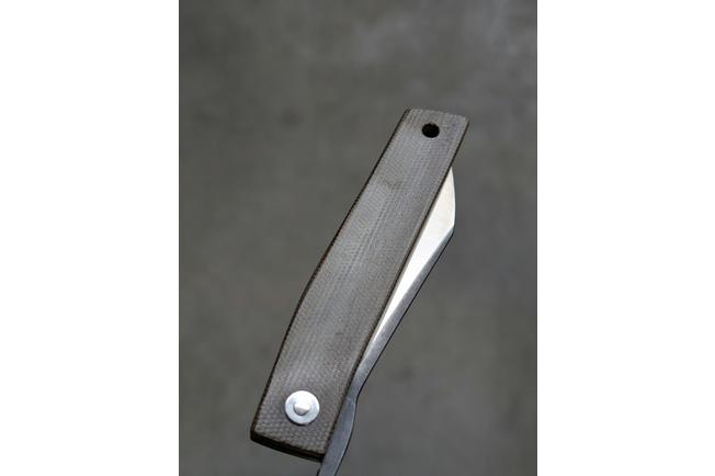 Image pour Ohta FK7 couteau de poche Higonokami, Green Canvas Micarta