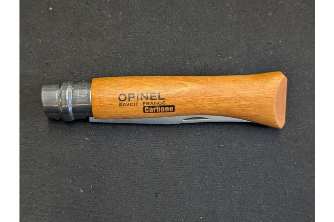 Image pour Opinel No. 10, couteau de poche, acier de carbone, lame 10 cm
