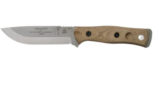 Image pour TOPS Knives B.O.B. Fieldcraft 154CM Green Canvas Micarta BROS-154-GCM couteau bushcraft