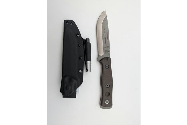 Image pour TOPS Knives B.O.B. Fieldcraft 154CM Green Canvas Micarta BROS-154-GCM couteau bushcraft