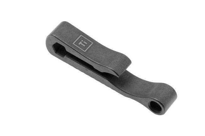 Image for Big Idea Design TPC Titanium Pocket Clip Classic TI-TPC Stonewashed Titanium, pocket clip