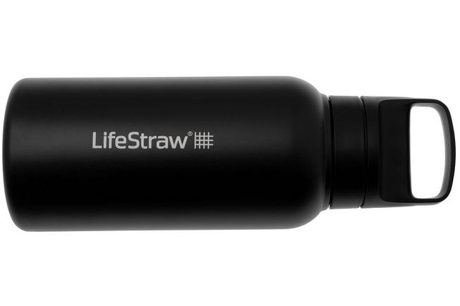 Image pour LifeStraw Go Nordic Noir GOST-1L-NOIR Stainless Steel, gourde avec filtre de niveau 2, 1L