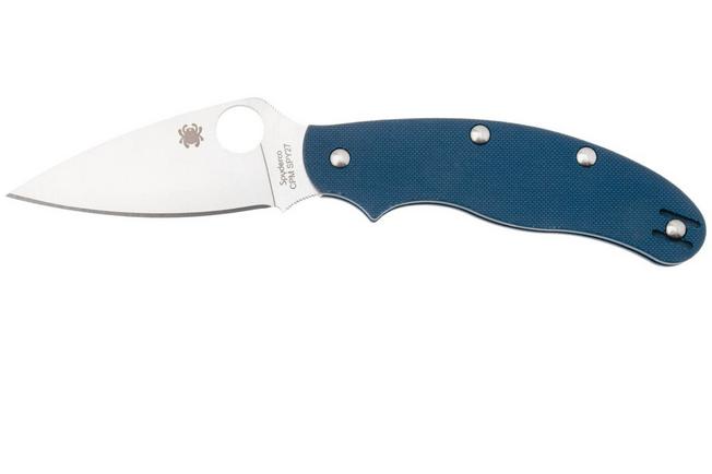 Image for Spyderco UK Penknife CPM SPY27 C94GPCBL Cobalt Blue G10, pocket knife